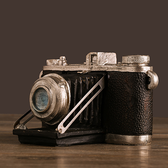 Collectible Vintage Cameras - Siyah Shabby Chic kamera eski ev