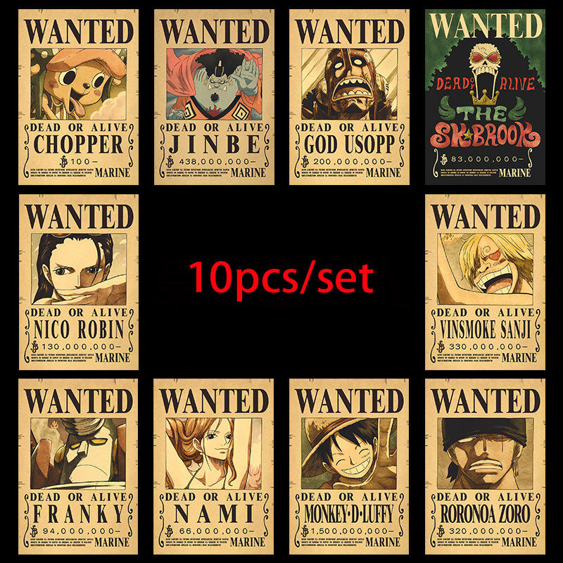 Vintage Collectibles Toys - 10 adet Anime One Piece Luffy