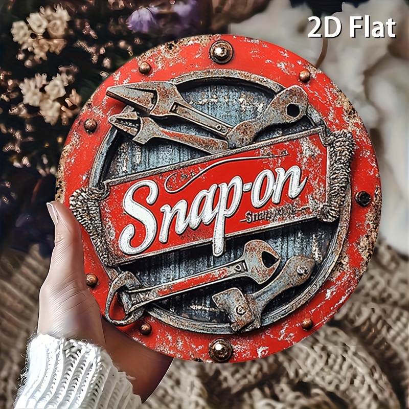 Vintage Collectible Plates - 2D Düz 1 Adet Vintage Metal