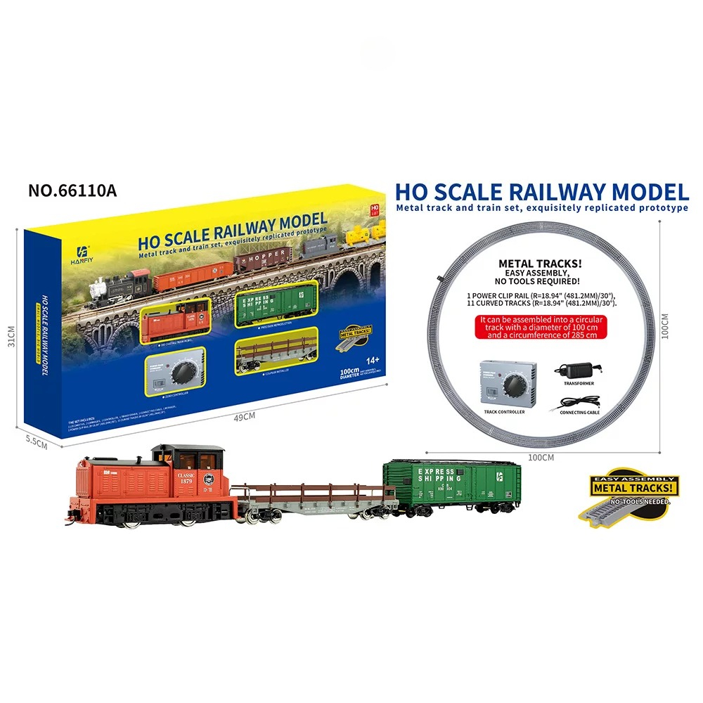 Vintage Collectibles Toys - HO Ölçekli Metal Raylı Tren Modeli