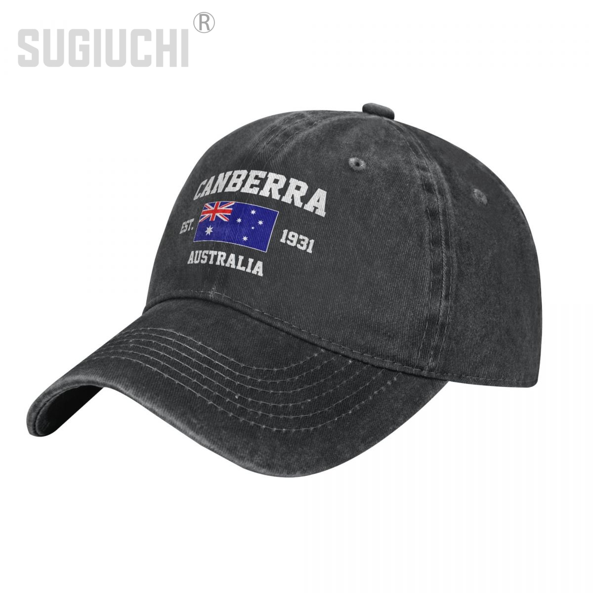 Canberra Vintage & Collectible Centre Reviews - Avustralya bayrağı EST.1931 Canberra Unisex Yetişkin