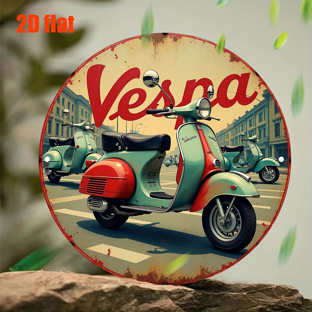 Vintage Collectible Plates - 2D Düz, 2D Düz Retro Vesna