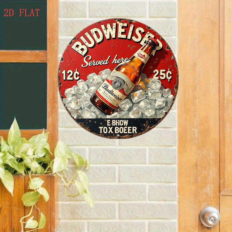1 adet Vintage Bira Logosu Met - Vintage Collectible Plates incelemesi ve fiyatı