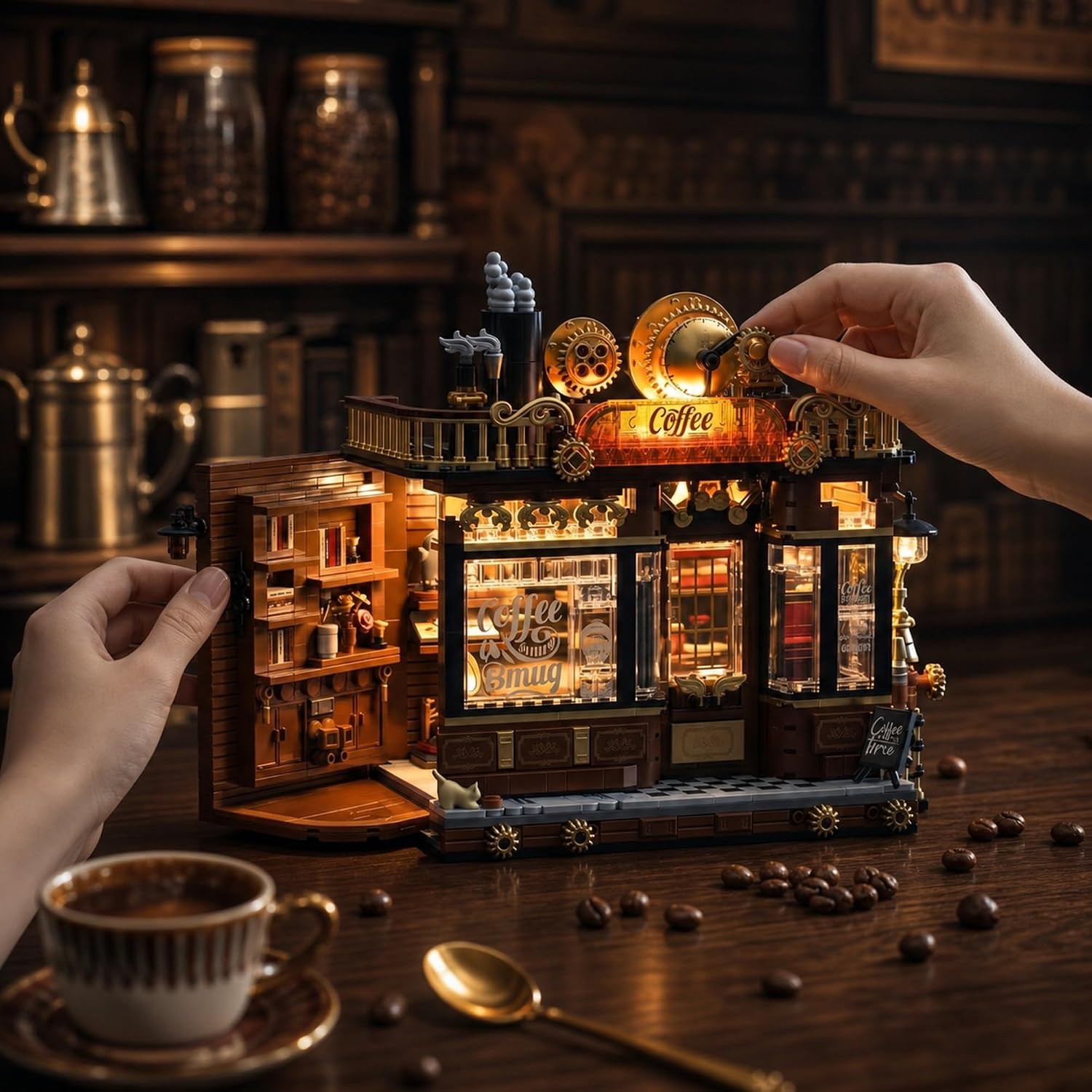 1606 Parça Steampunk Köşe Kahv - Vintage Collectible Shop incelemesi ve fiyatı