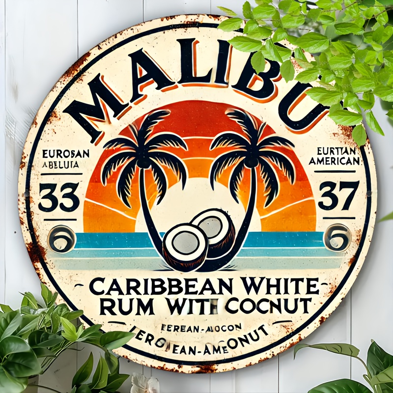 Vintage Malibu Rum Hindistan C - Vintage Collectible Plates incelemesi ve fiyatı