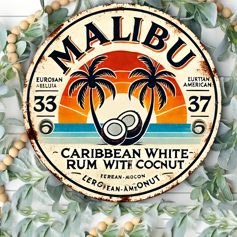 Vintage Malibu Rum Hindistan C - Vintage Collectible Plates incelemesi ve fiyatı
